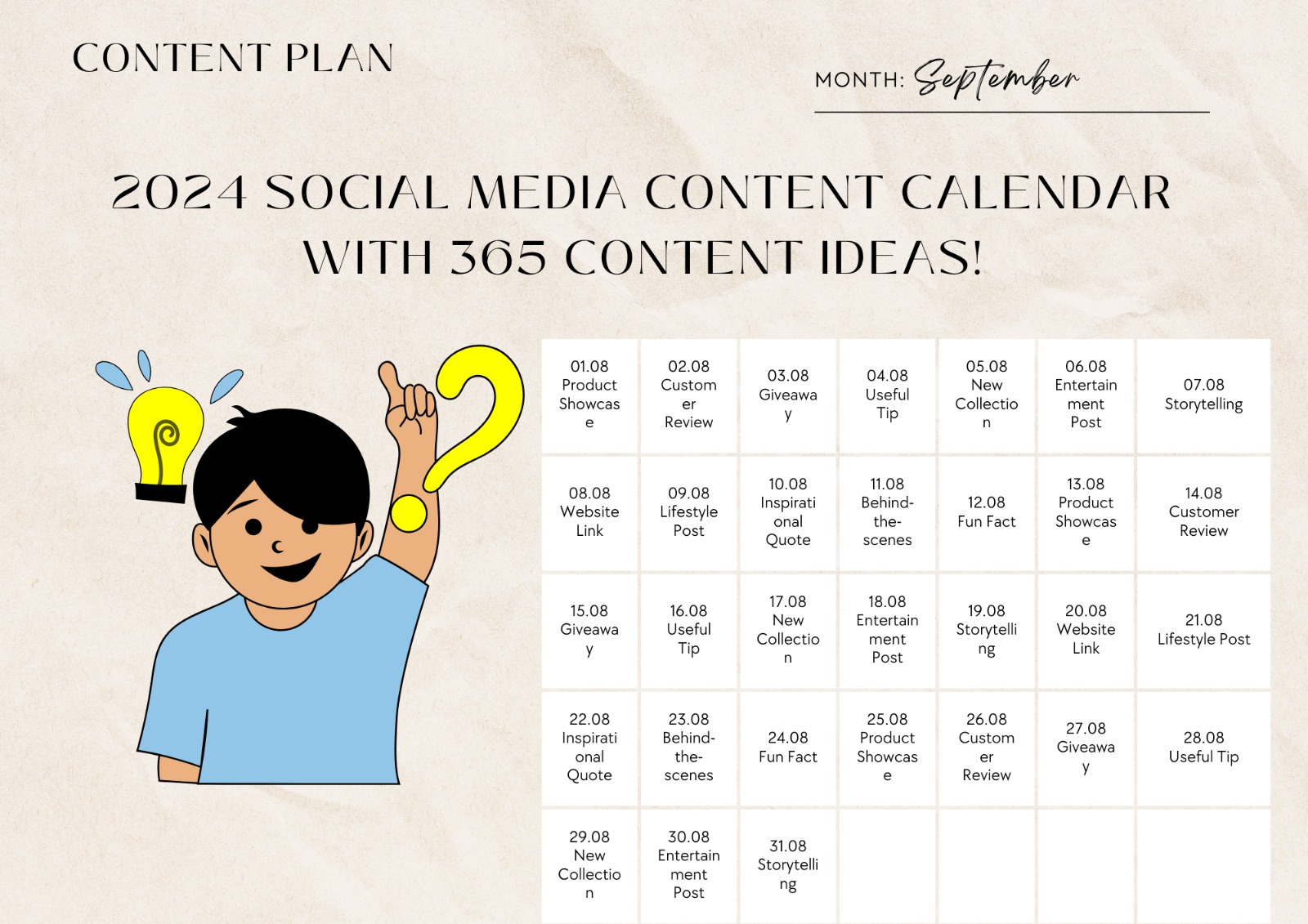 Social Media Content Calendar in 2024